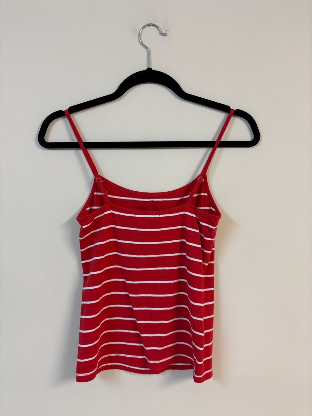 Forever 21 Red & White Striped Spaghetti Strap Tank Top size S - Picture 3 of 3